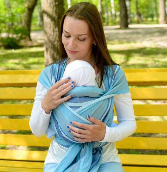 Май-слинг для новорожденных: как пользоваться (завязать и надеть)