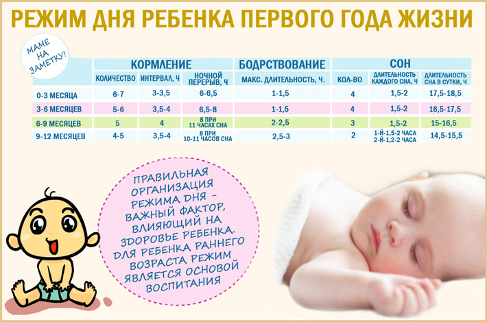 Сколько ребенок в 2 месяца должен спать