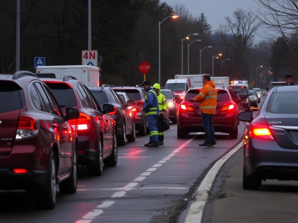 Car evacuationфото