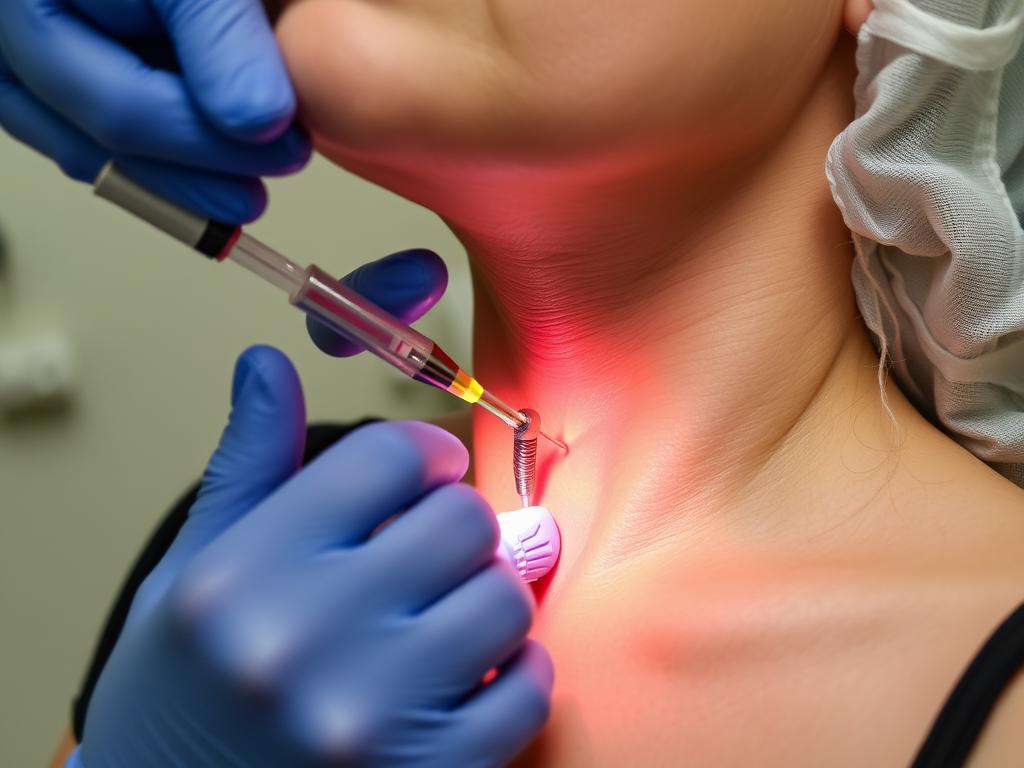 thyroid gland punctureфото