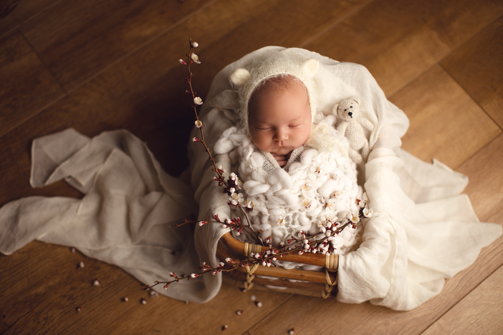 3 хитрости постановки кадра для фотосъемки новорожденных