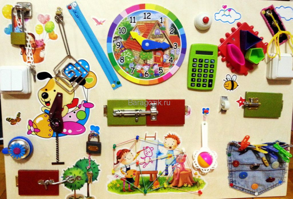 Бизиборд своими руками для мальчика и девочки