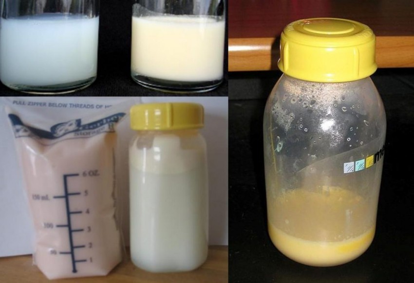 Каким может быть внешний вид грудного молока?