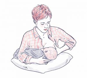 Кормление новорожденного грудным молоком: позы и сложности ГВ