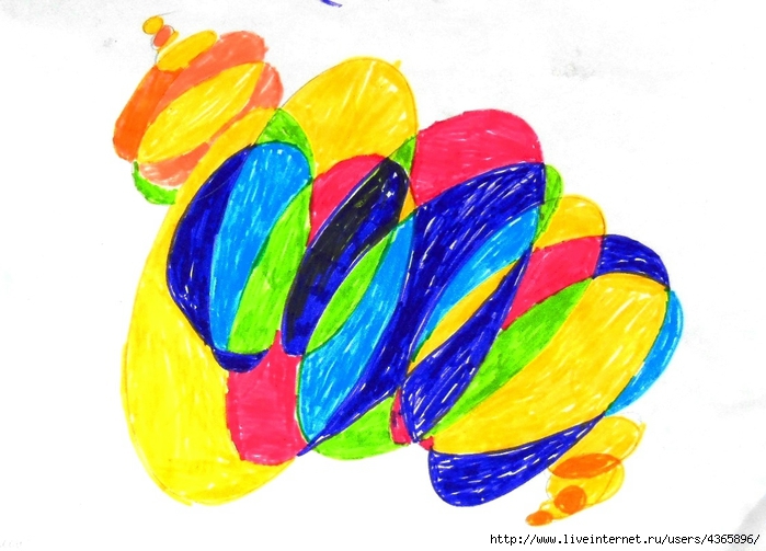 Ребенок в 4 года рисует каляки