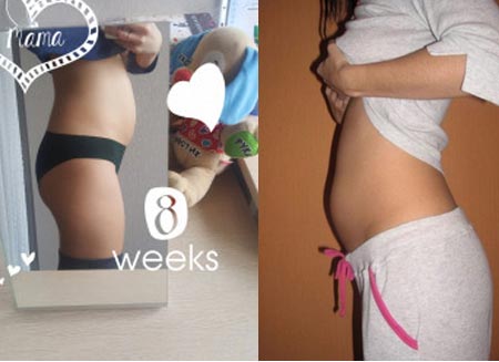 Состояние женщины и плода на восьмой неделе беременности