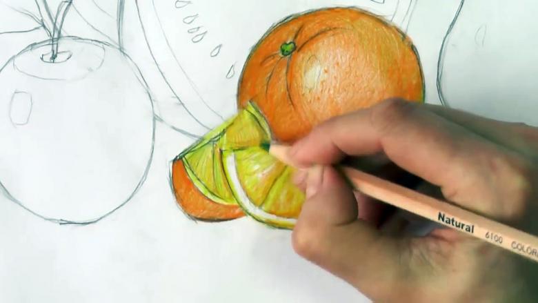 Учимся рисовать фрукты, овощи и ягоды