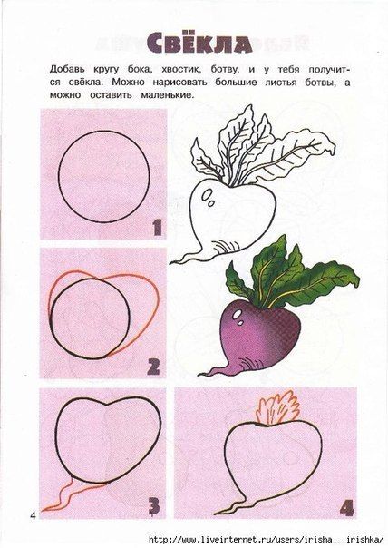 Учимся рисовать фрукты, овощи и ягоды