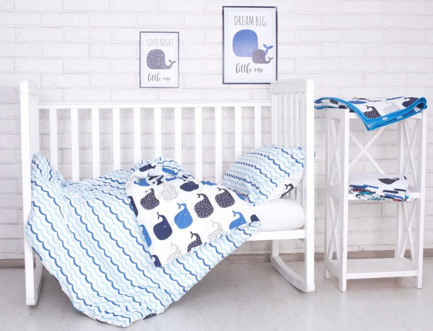 Постельное белье для новорожденных в кроватку