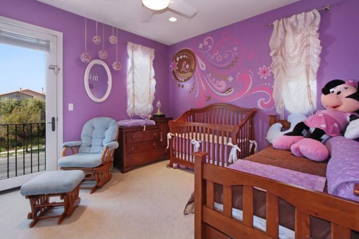 Комната для новорожденного мальчика и девочки