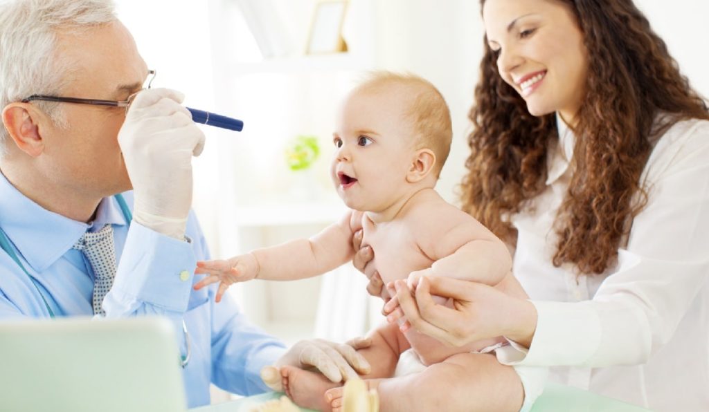 Носогубный треугольник у ребенка — синий